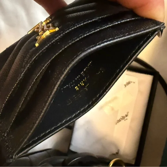 Saint Laurent GWP Cosmetic Case w/Card Holder - Picture 2 of 4